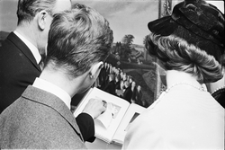 Kungligt besök på Upplandsmuseet, Uppsala 1963