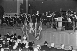 Kungligt besök i Universitetsaulan, Uppsala 1963