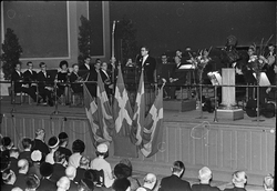 Kungligt besök i Universitetsaulan, Uppsala 1963