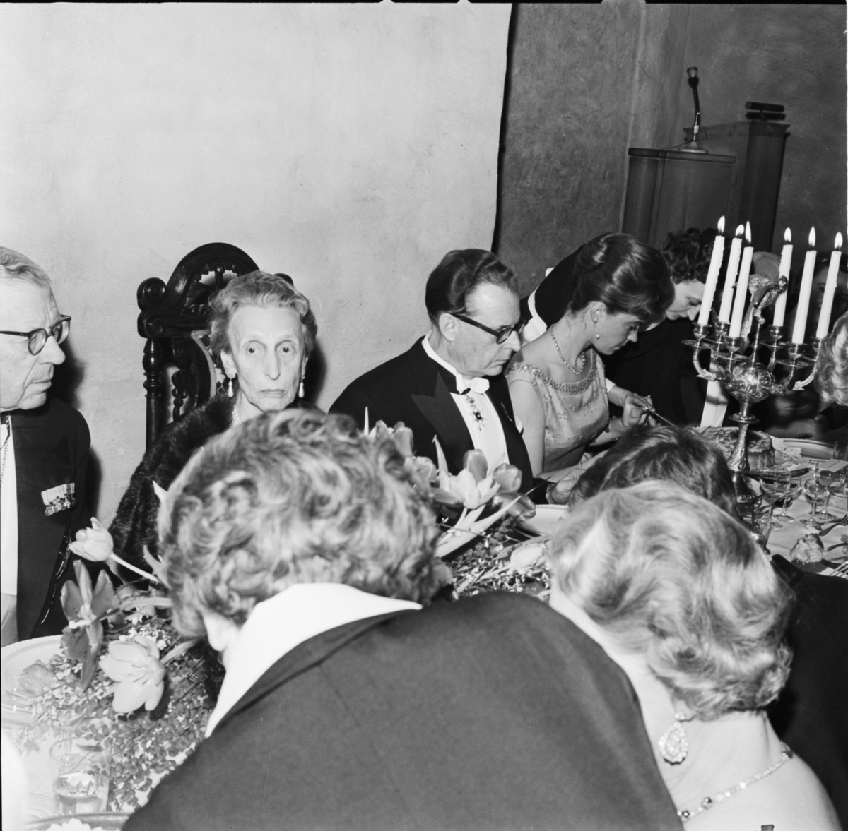 Bankett, Uppsala slott, Uppsala 1963