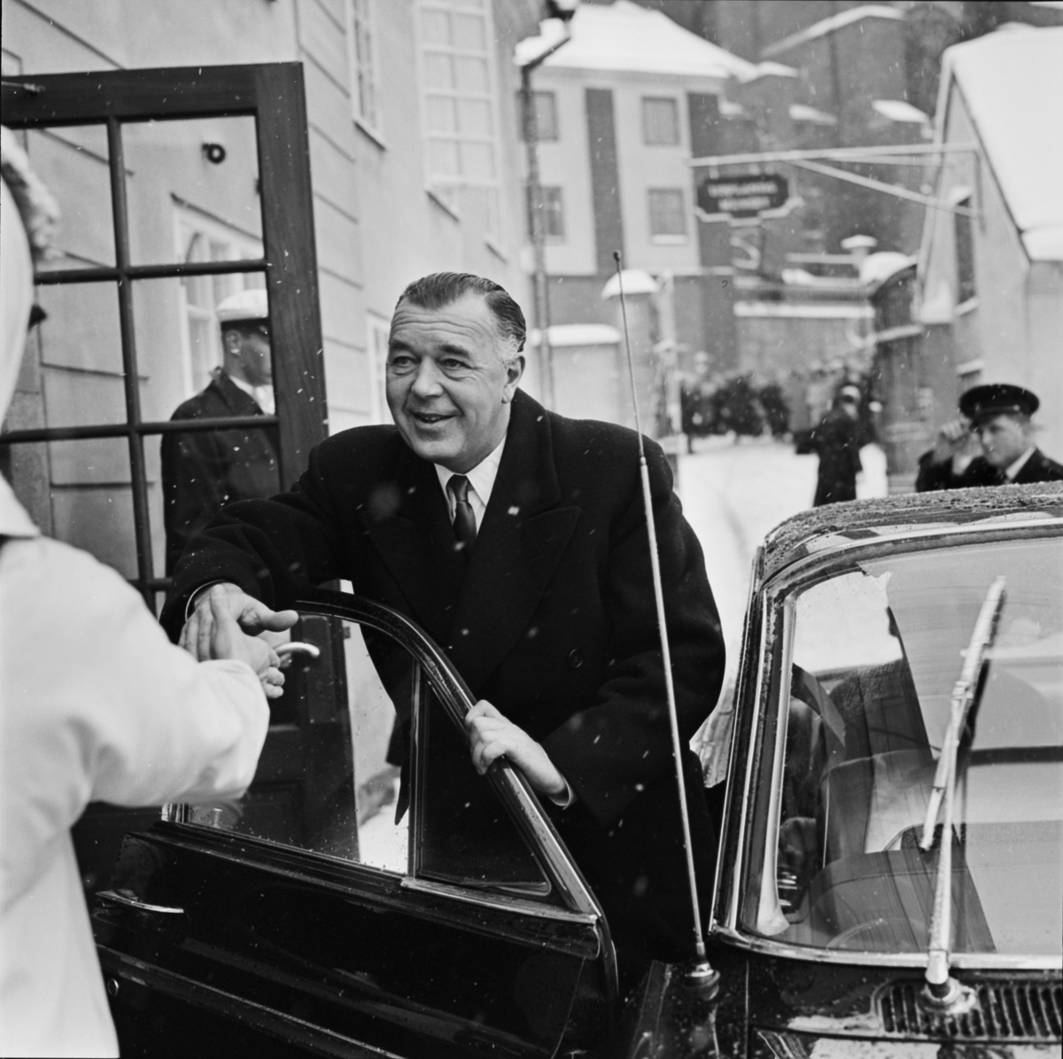 Kungligt besök på Upplandsmuseet, Uppsala 1963