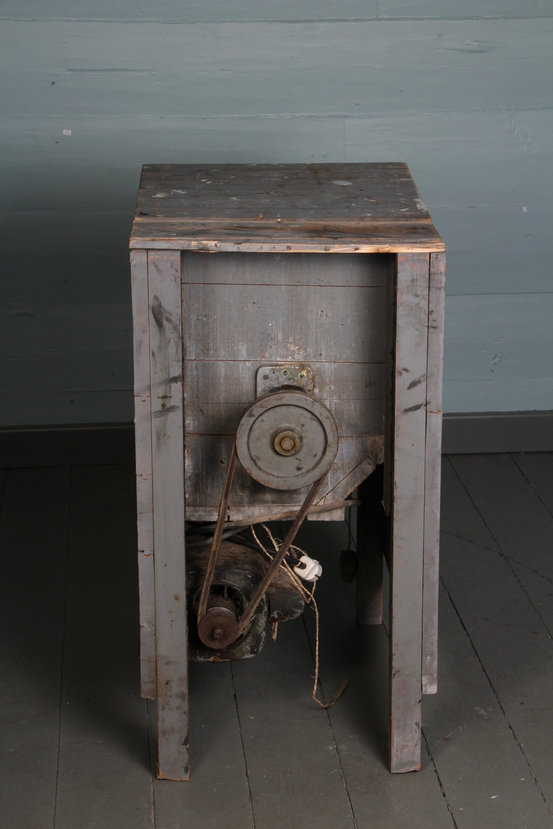 Trekasse m. Hoover-rotor og elektrisk motor.