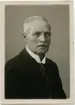 Porträtt på Carl Franklin Överläkare i Västra skolan i Jönköping. Född 1871 död 17 september år 1938.