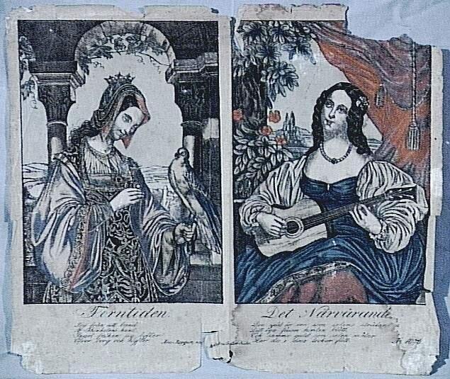 Tryck ?
I FÄRGER, "SPÅKVINNAN, VÅR, SOMMAR, HÖST, VINTER, FORNTIDEN OCH DET NÄRVARANDE.