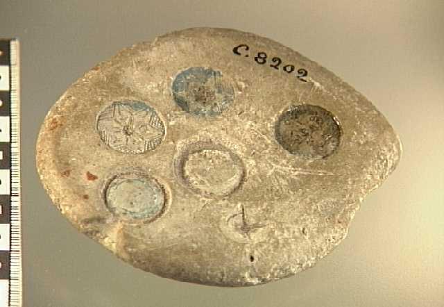 AV KALKSTEN, 73 x 85 MM.