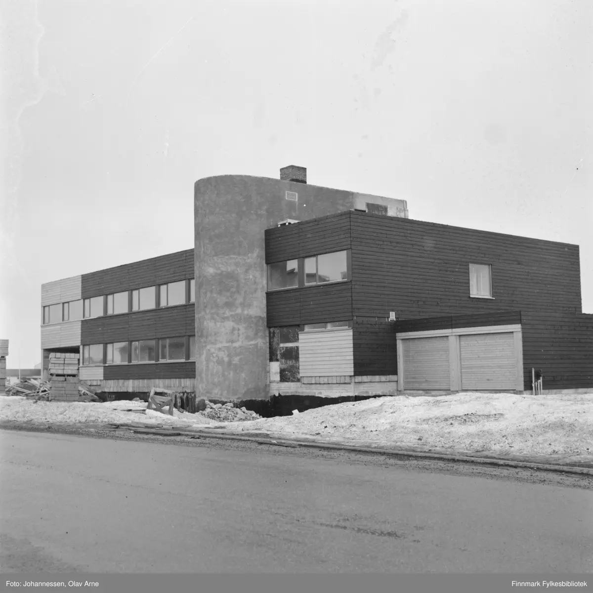 Foto av Vardø Hotell trolig tatt på tidlig 1970-tallet
