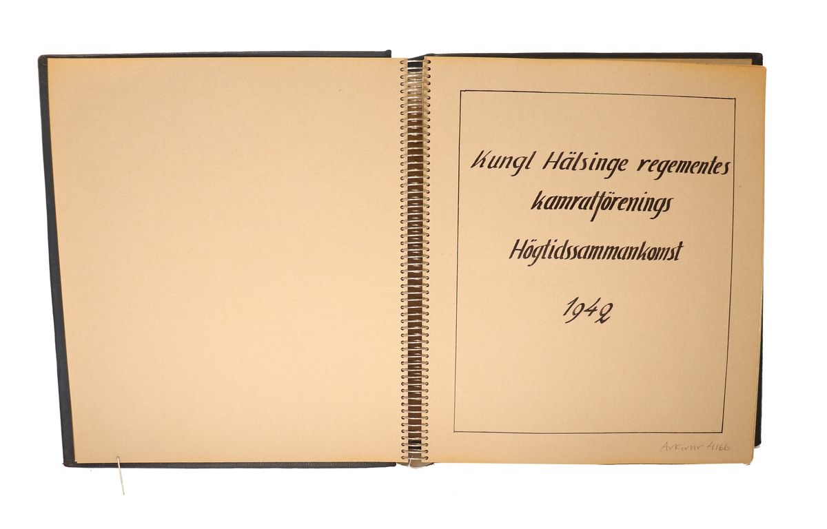 Kungl. Hälsinge regementes kramratförenings Högtidssammankomst 1942.