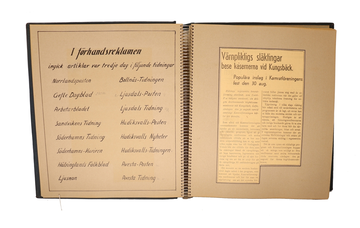 Kungl. Hälsinge regementes kramratförenings Högtidssammankomst 1942.