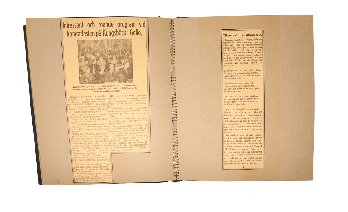 Kungl. Hälsinge regementes kramratförenings Högtidssammankomst 1942.