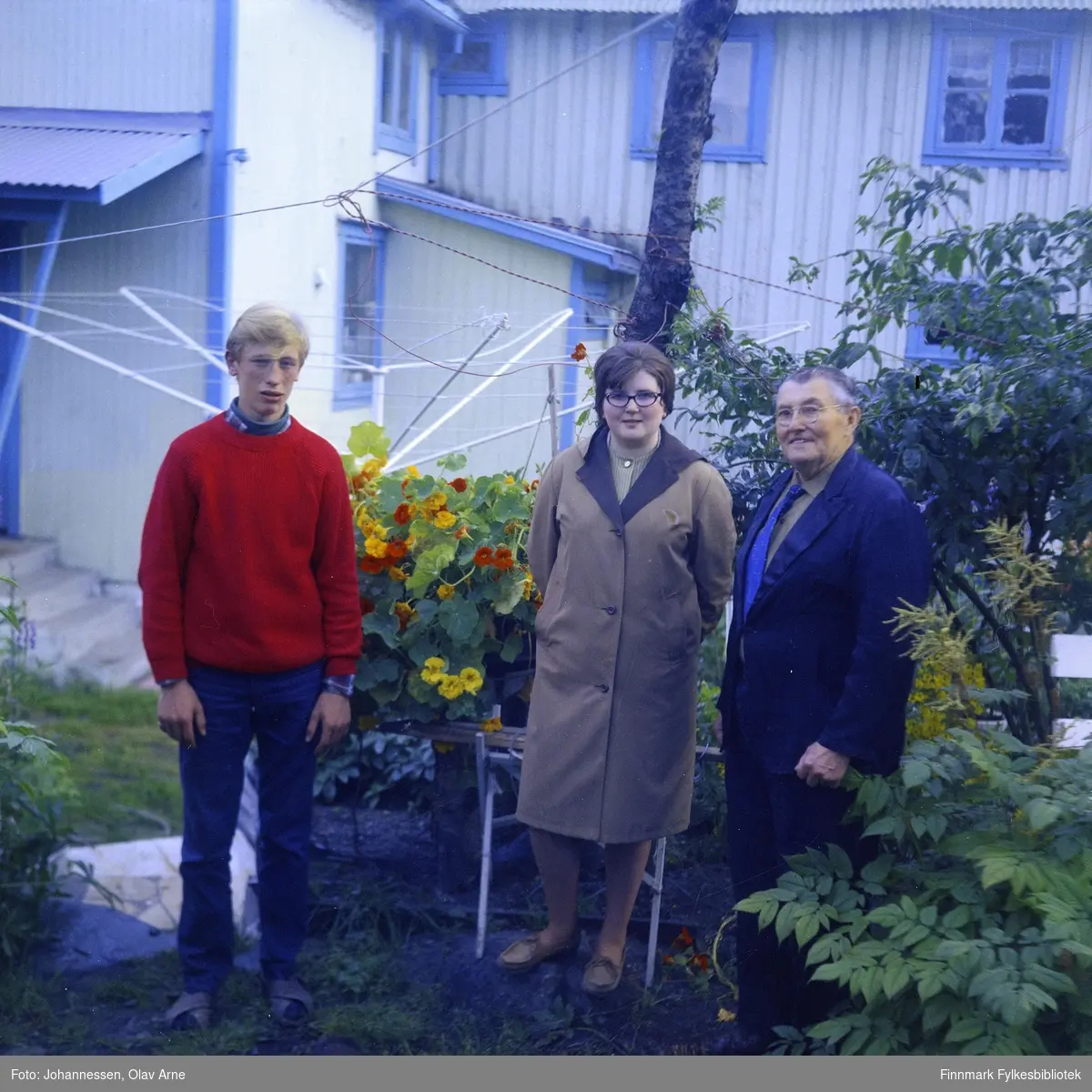 Foto av ukjent familien, antagelig far med datter og sønn

Foto trolig tatt på 1960/70-tallet