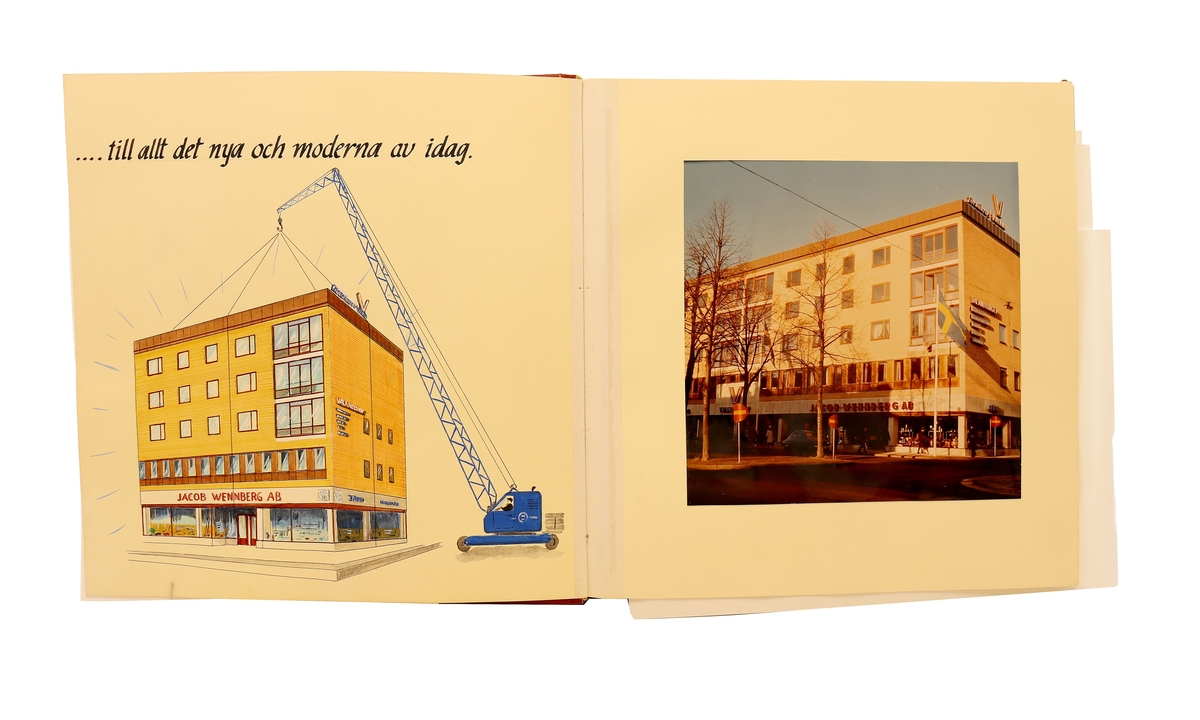 Jacob Wennberg AB, Gävle. Flytten från Nygatan 41 till Valandhuset, 1964.