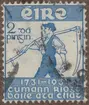 Frimärke ur Gösta Bodmans filatelistiska motivsamling, påbörjad 1950.
Frimärke från Irland, 1931. Motiv av Irsk bonde med lie -