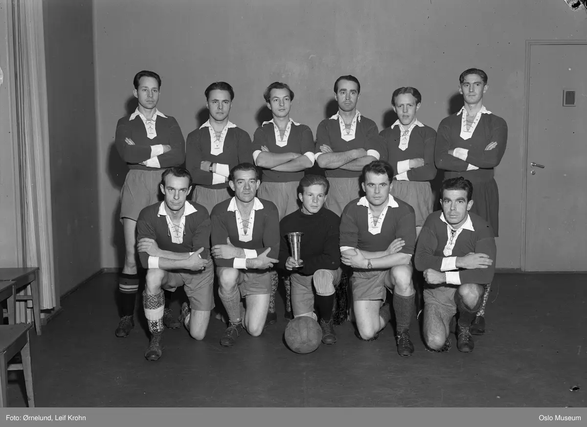 Rikshospitalets idrettslag, bedriftidrettslag, fotballag, gruppe, menn, pokal