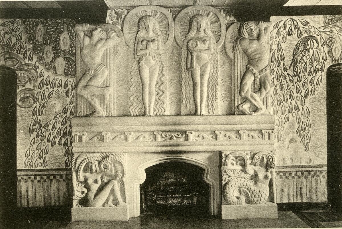 Vykort - Hallwlska museet stockholm Christus triumpator,av Ellen Roosval. Muramaris
Nyreg 20130827 EER