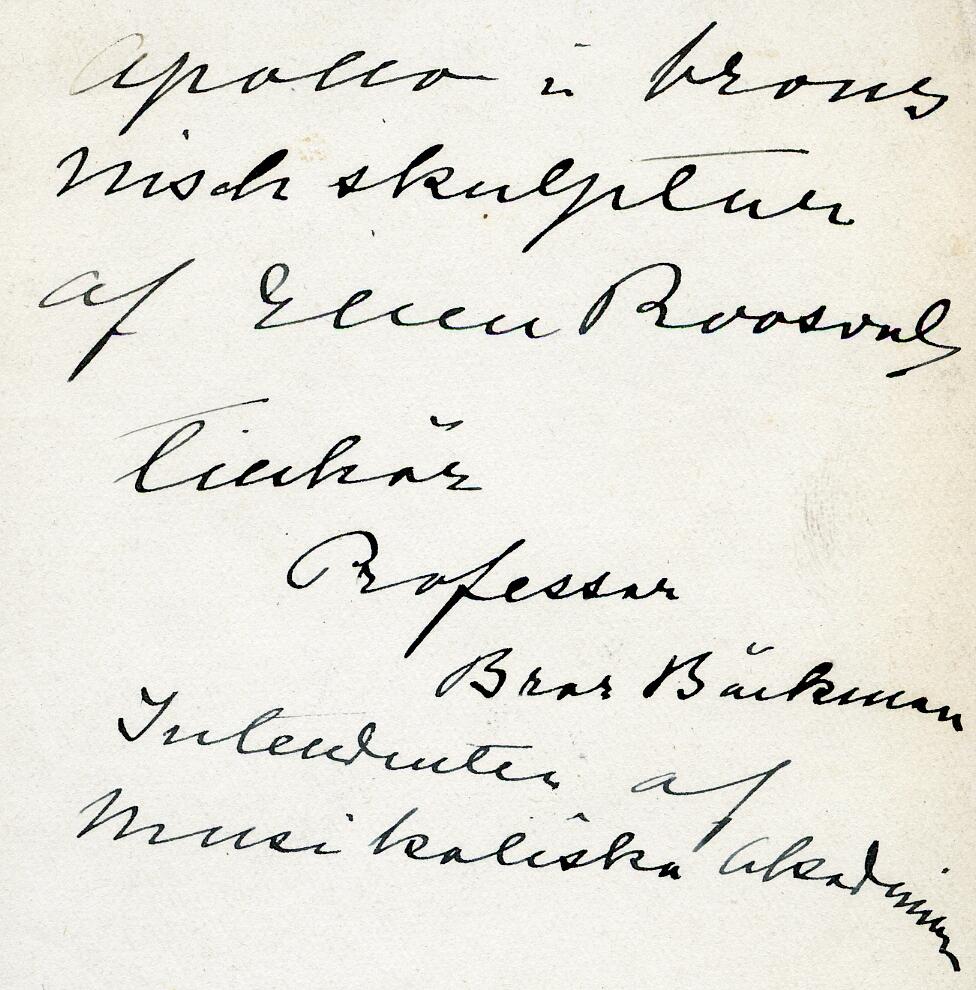 Fotografi av skulptur av Ellen Roosval von Hallwyl
Nyreg 20130828 EER