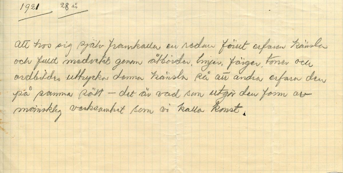Nothäfte, 2 st. Det första med titel: Alte Kameraden Marsch für Pianoforte. Kompositör: C. Teike. Det andra häftet är handskrivet, med olika kompositioner märkta med akt och titel. Häftena ligger dubbelvikta ihop. Del av samling material från Visbyrevyn på Gotland, bl.a. manuskript, noter, sångtexter, program, affischer och dokument. Till samlingen hör även foton, förvaras i arkivet. Funna av donatorn vid röjningen av en släktings hem. Förvaras i arkivboxar samt trälåda.