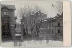 Kabinettsfotografi - Fackskolan, Trädgårdsgatan - Slottsgränd, Uppsala 1902