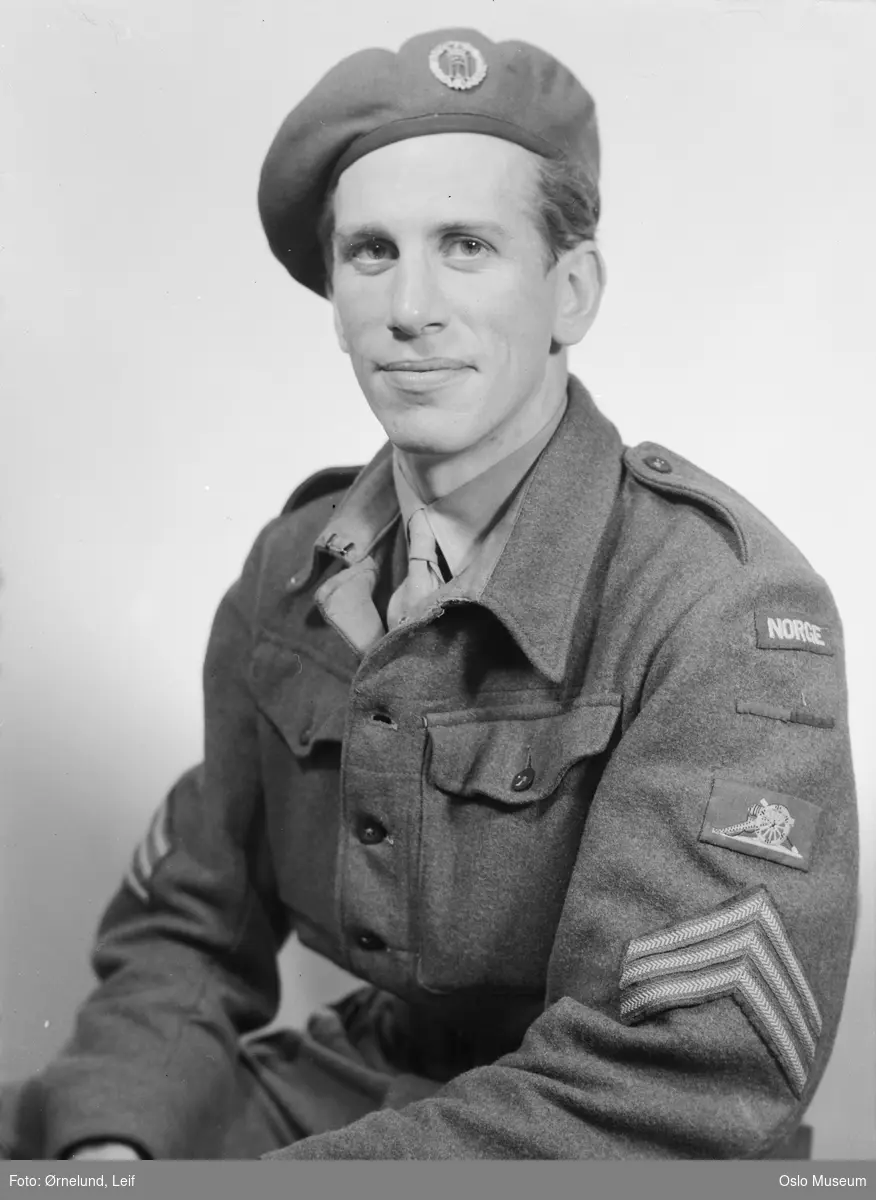 portrett, mann, brystbilde, uniform, beret