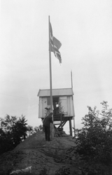 Linnekleppen brannvaktstasjon på grensa mellom Degernes og Ø