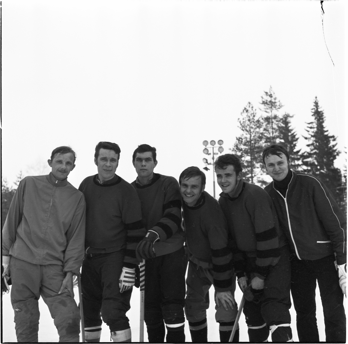 Rinkbandy mellan Tierps och Sandvikens poliser, Tierp, Uppland 1970