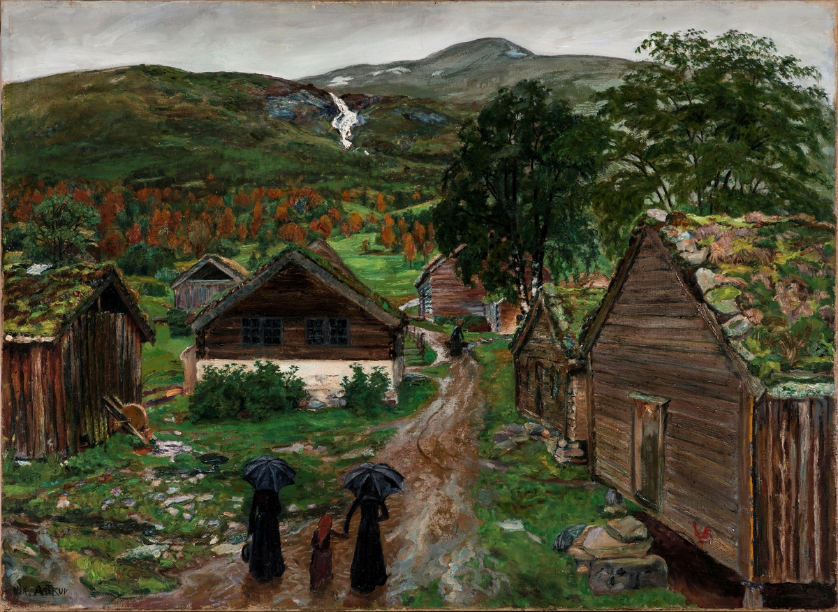 Tun i Jølster [Maleri]