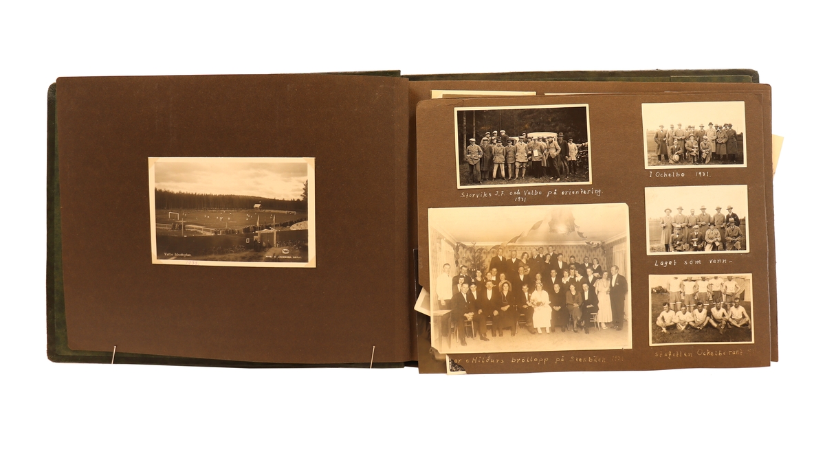 VAIF - Valbo allmänna idrottsförening. Blandade motiv runt året 1931.