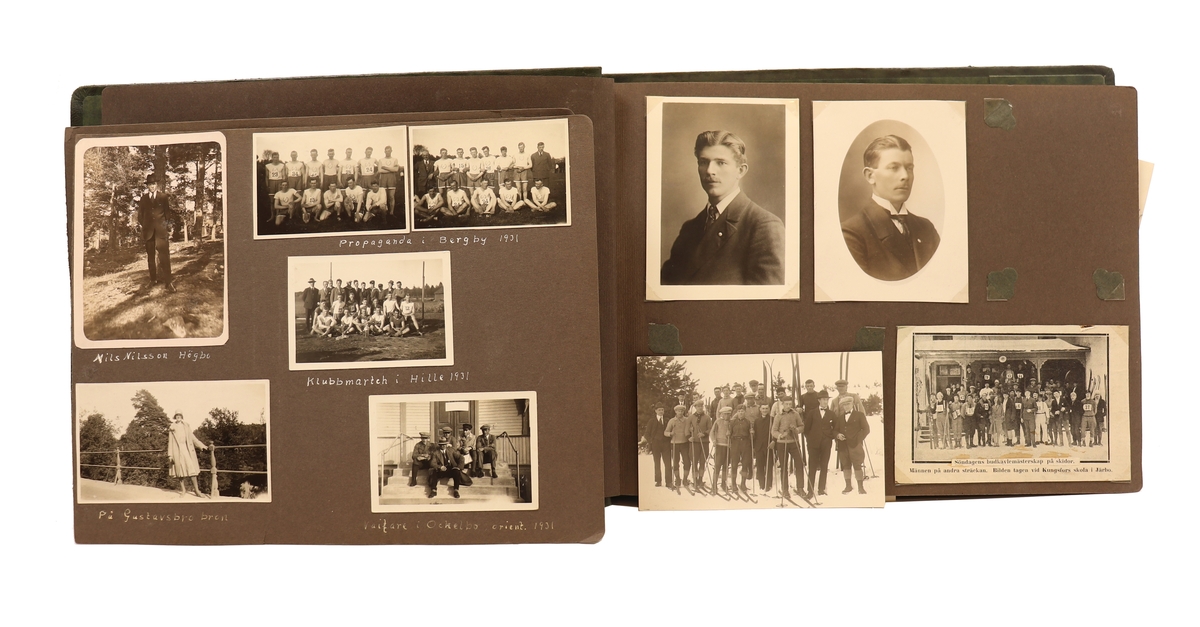 VAIF - Valbo allmänna idrottsförening. Blandade motiv runt året 1931.