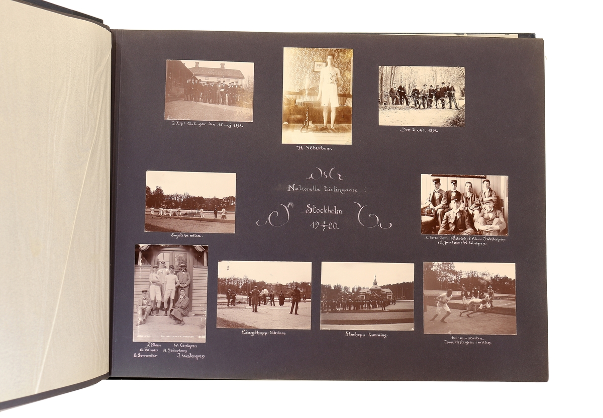 Idrottsföreningen kamraterna Gefle. Blandade motiv från diverse tävlingar runt åren 1897 till 1935.