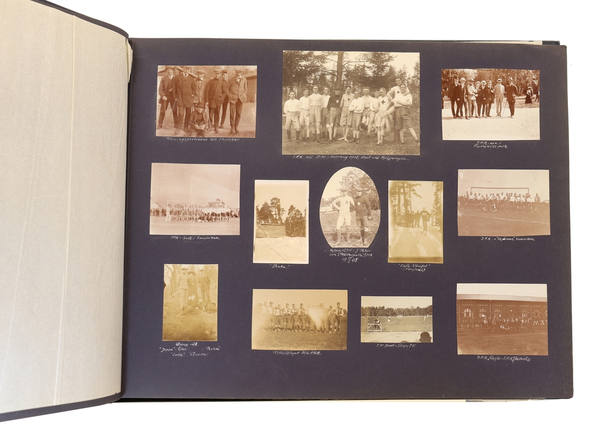 Idrottsföreningen kamraterna Gefle. Blandade motiv från diverse tävlingar runt åren 1897 till 1935.