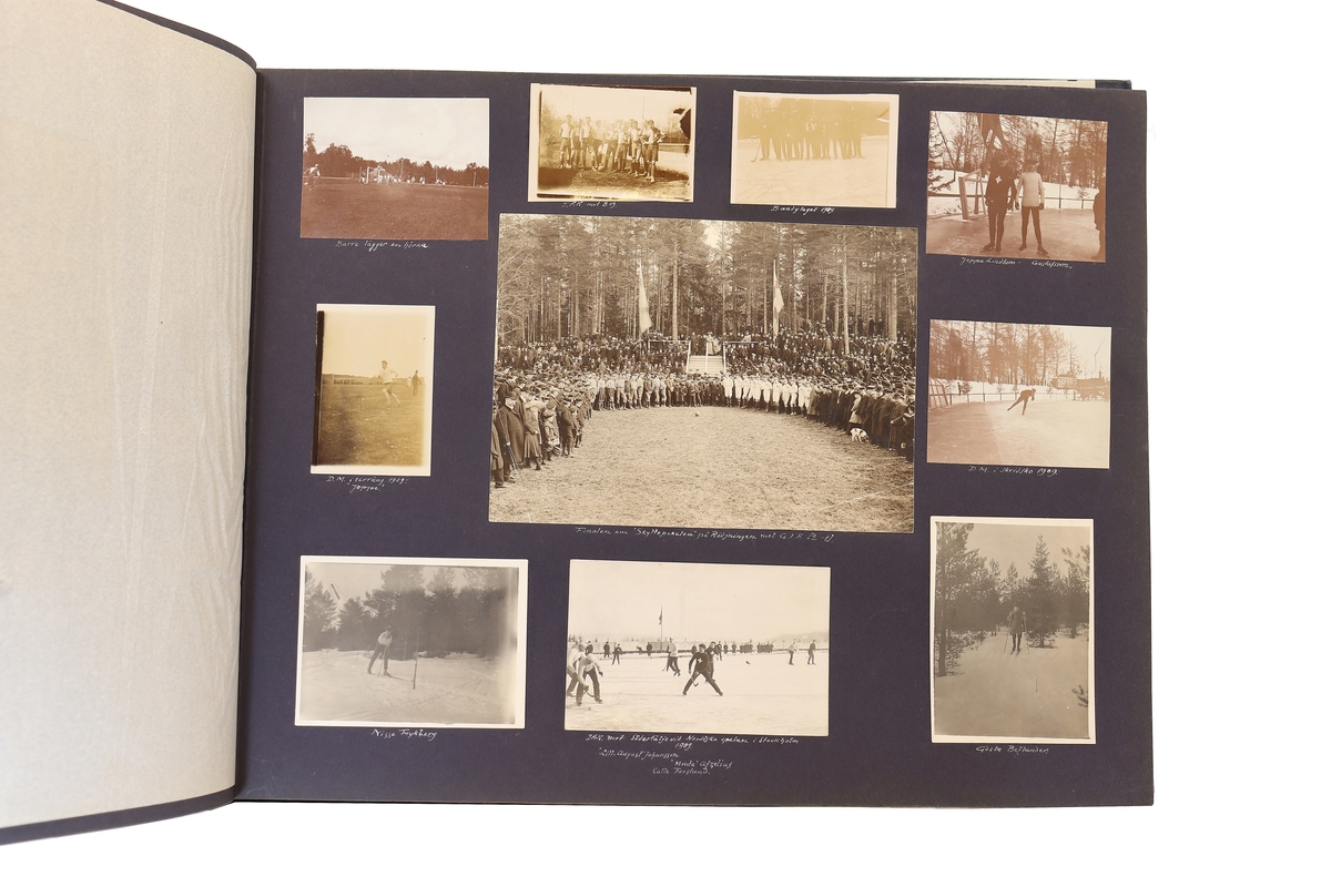 Idrottsföreningen kamraterna Gefle. Blandade motiv från diverse tävlingar runt åren 1897 till 1935.