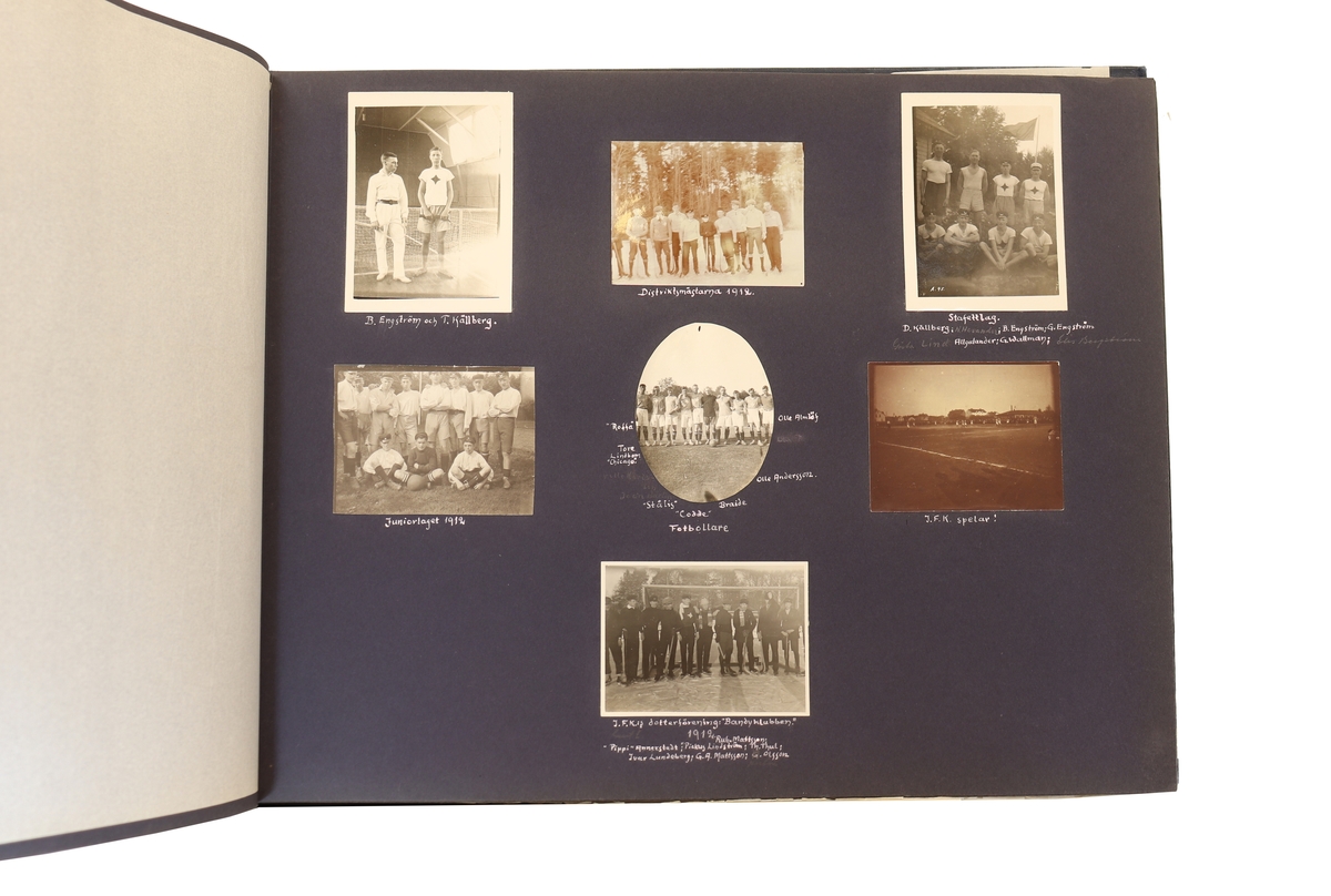 Idrottsföreningen kamraterna Gefle. Blandade motiv från diverse tävlingar runt åren 1897 till 1935.