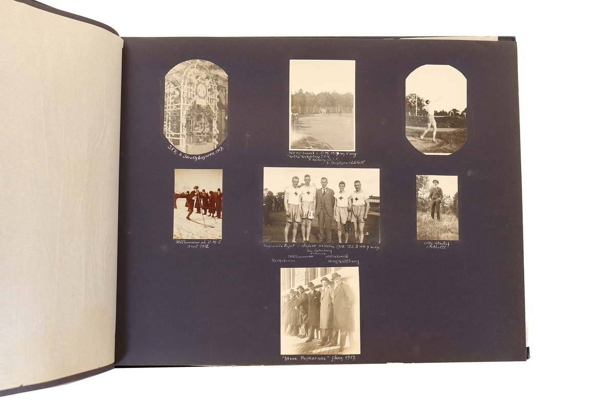 Idrottsföreningen kamraterna Gefle. Blandade motiv från diverse tävlingar runt åren 1897 till 1935.