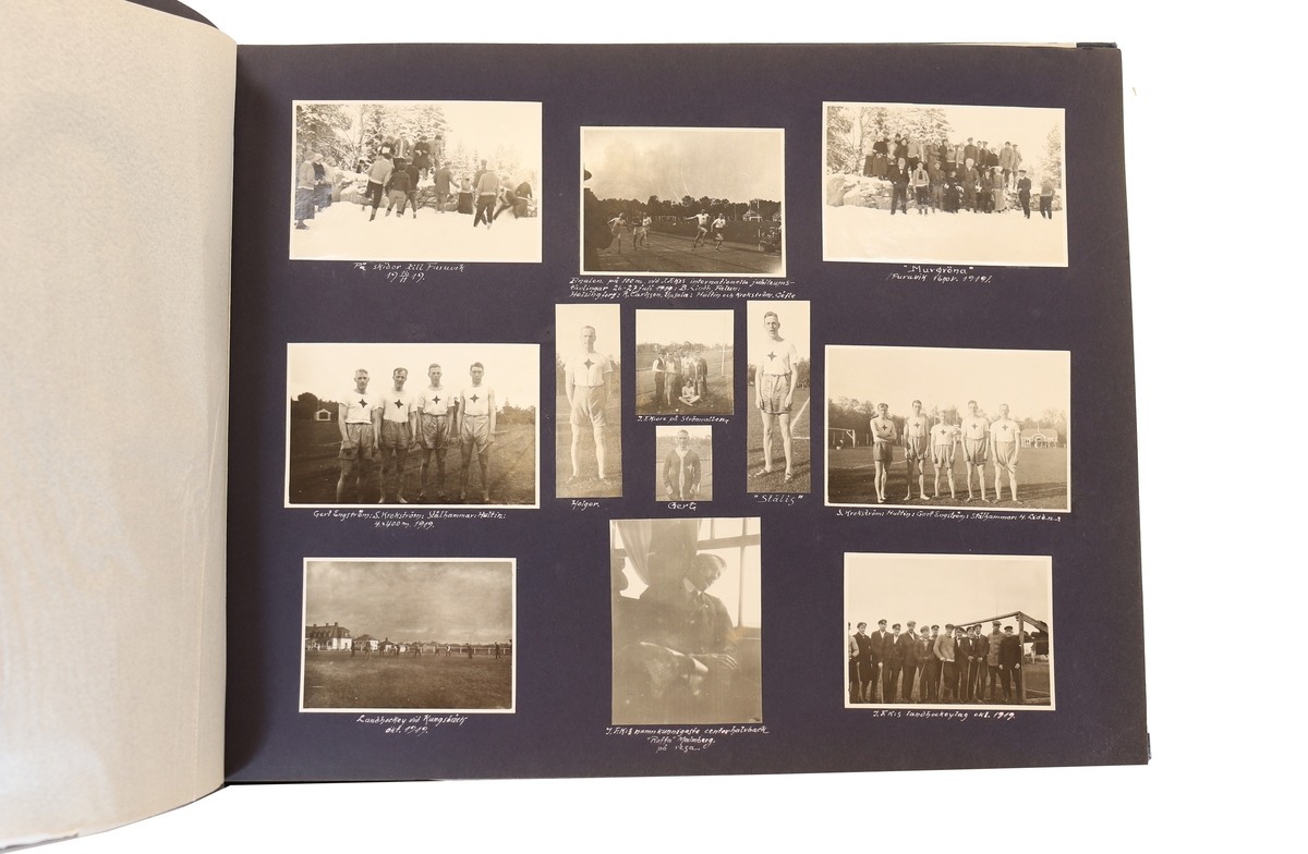 Idrottsföreningen kamraterna Gefle. Blandade motiv från diverse tävlingar runt åren 1897 till 1935.