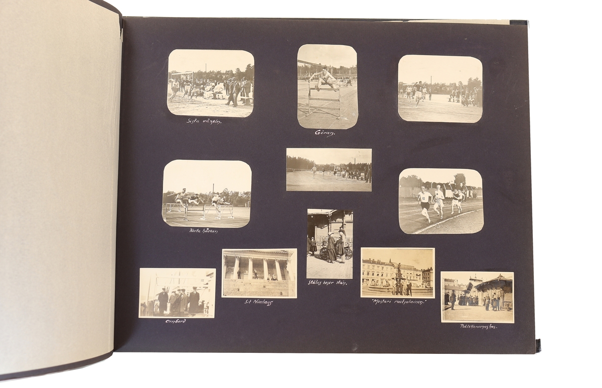 Idrottsföreningen kamraterna Gefle. Blandade motiv från diverse tävlingar runt åren 1897 till 1935.