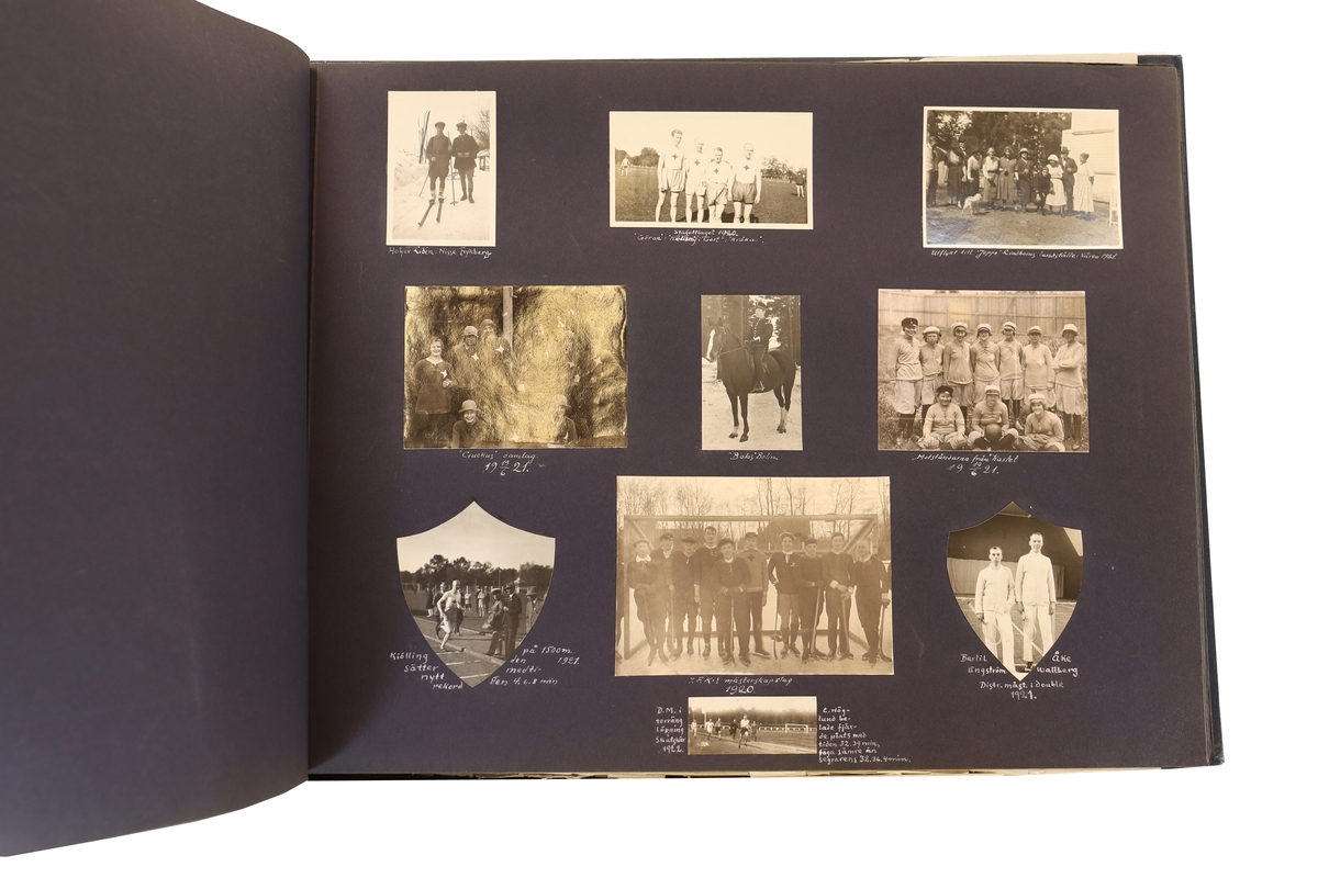 Idrottsföreningen kamraterna Gefle. Blandade motiv från diverse tävlingar runt åren 1897 till 1935.