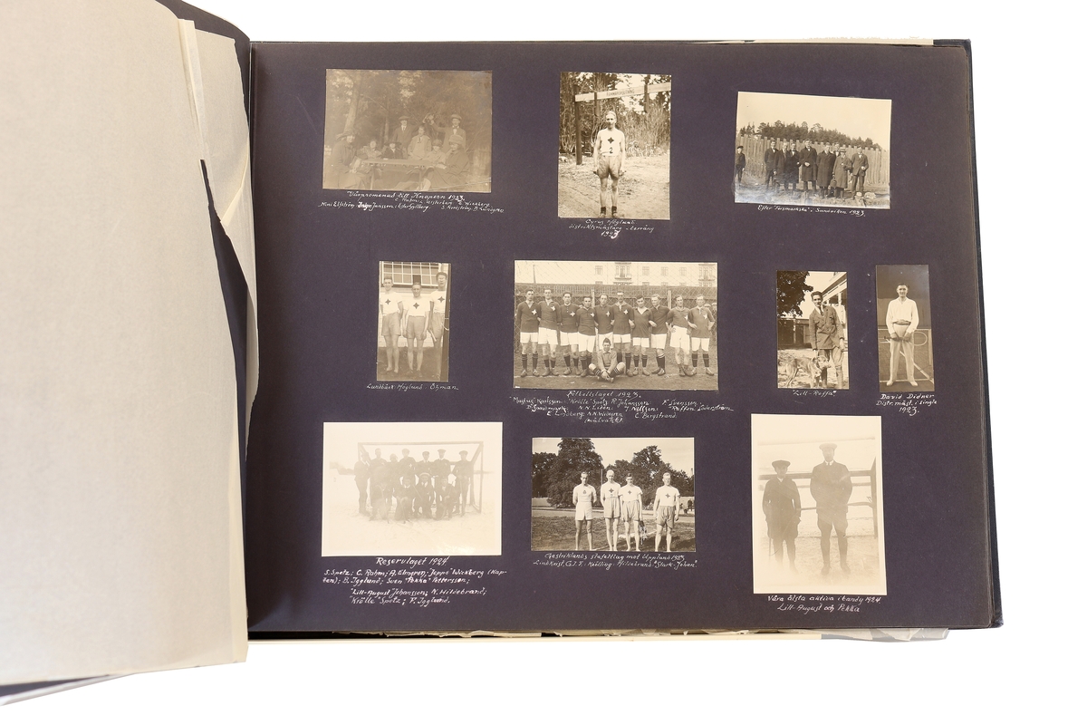 Idrottsföreningen kamraterna Gefle. Blandade motiv från diverse tävlingar runt åren 1897 till 1935.