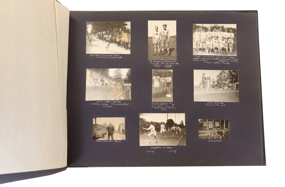 Idrottsföreningen kamraterna Gefle. Blandade motiv från diverse tävlingar runt åren 1897 till 1935.