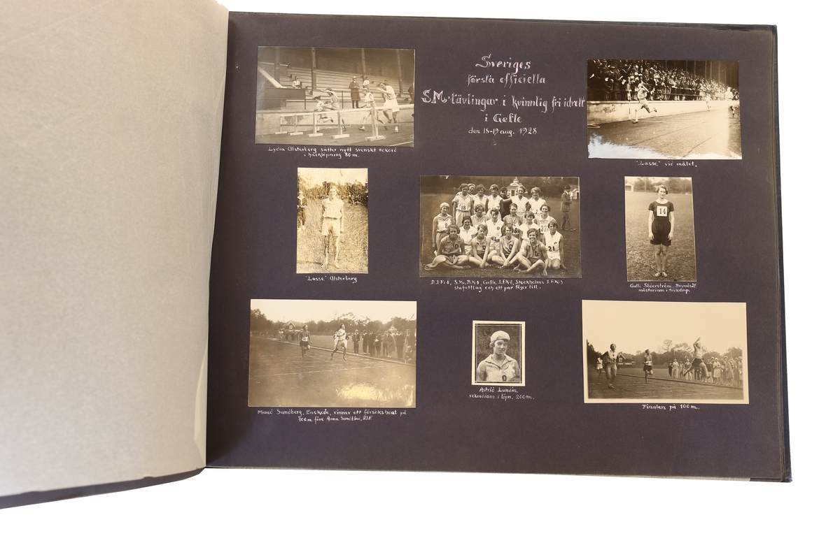 Idrottsföreningen kamraterna Gefle. Blandade motiv från diverse tävlingar runt åren 1897 till 1935.