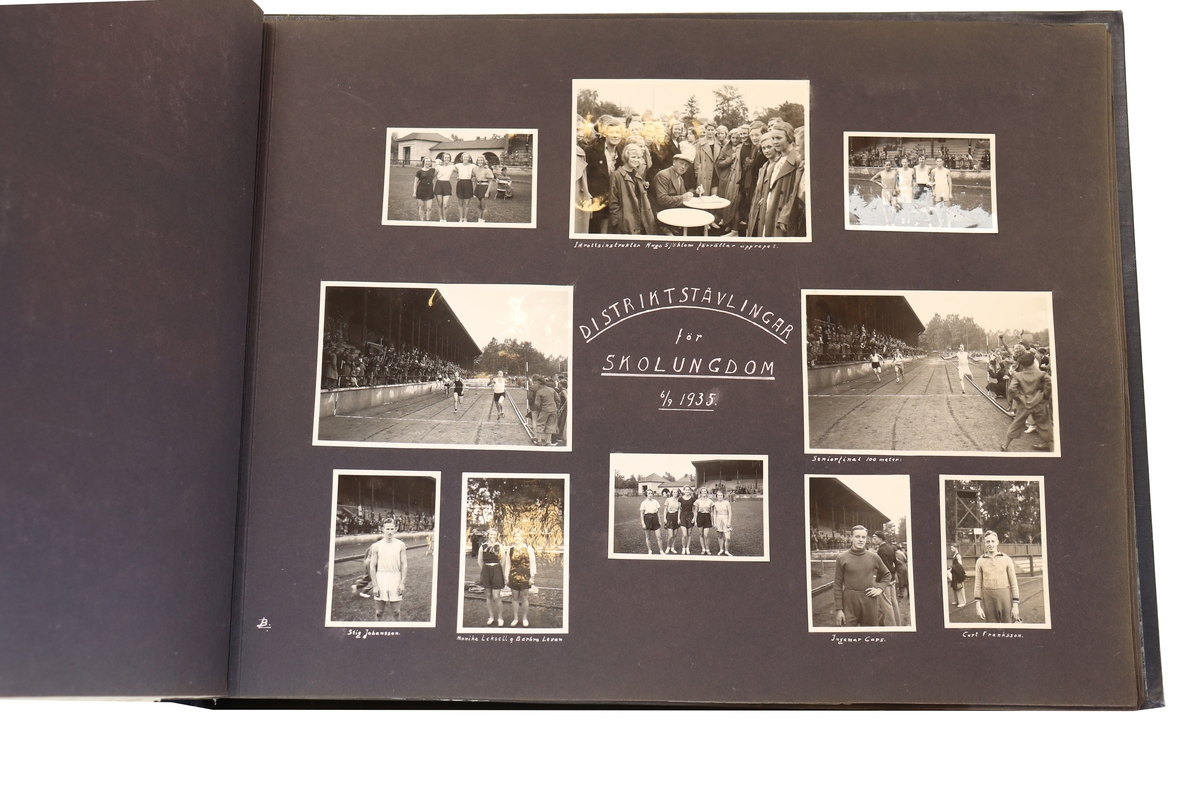 Idrottsföreningen kamraterna Gefle. Blandade motiv från diverse tävlingar runt åren 1897 till 1935.