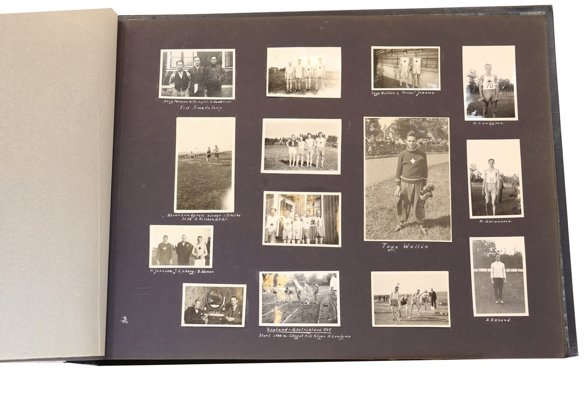 Idrottsföreningen kamraterna Gefle. Blandade motiv från diverse tävlingar runt åren 1897 till 1935.