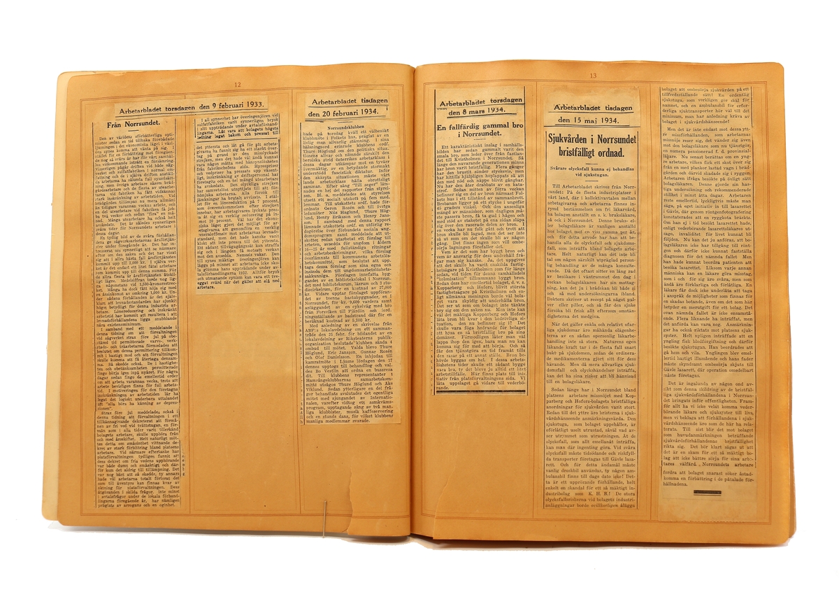 Pressklipp - från Papperindustriarbetareförbundet, Norrsundet avd 146.