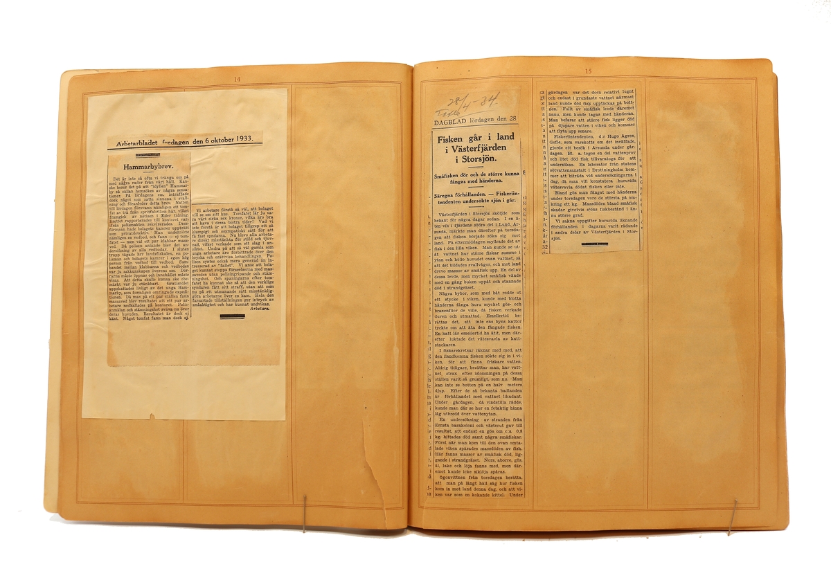 Pressklipp - från Papperindustriarbetareförbundet, Norrsundet avd 146.