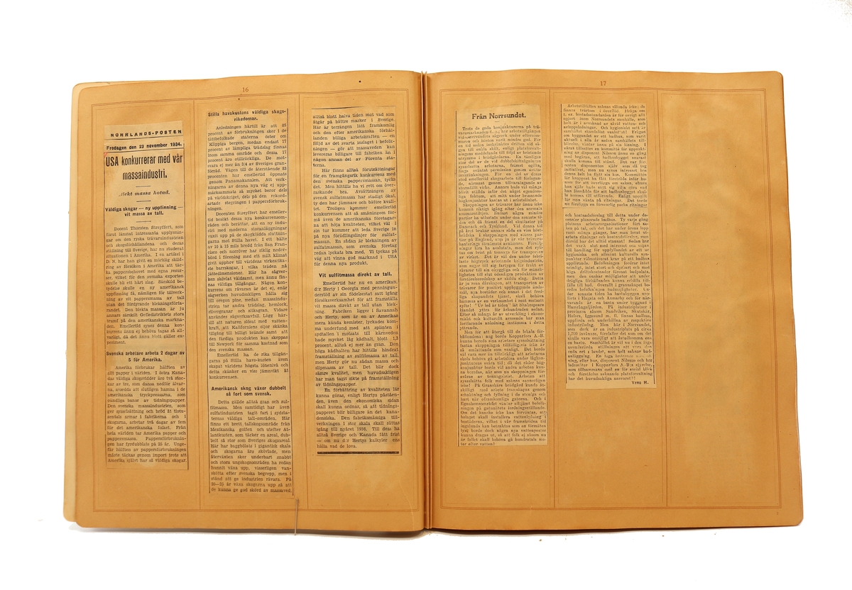 Pressklipp - från Papperindustriarbetareförbundet, Norrsundet avd 146.