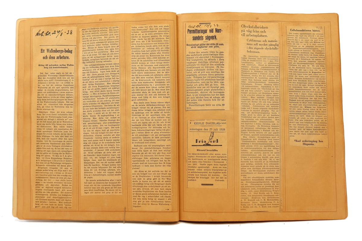 Pressklipp - från Papperindustriarbetareförbundet, Norrsundet avd 146.