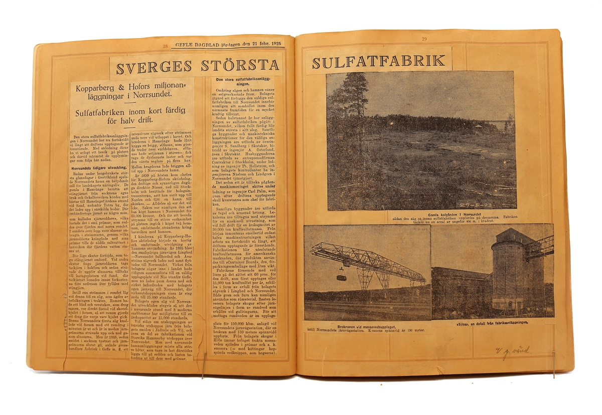 Pressklipp - från Papperindustriarbetareförbundet, Norrsundet avd 146.