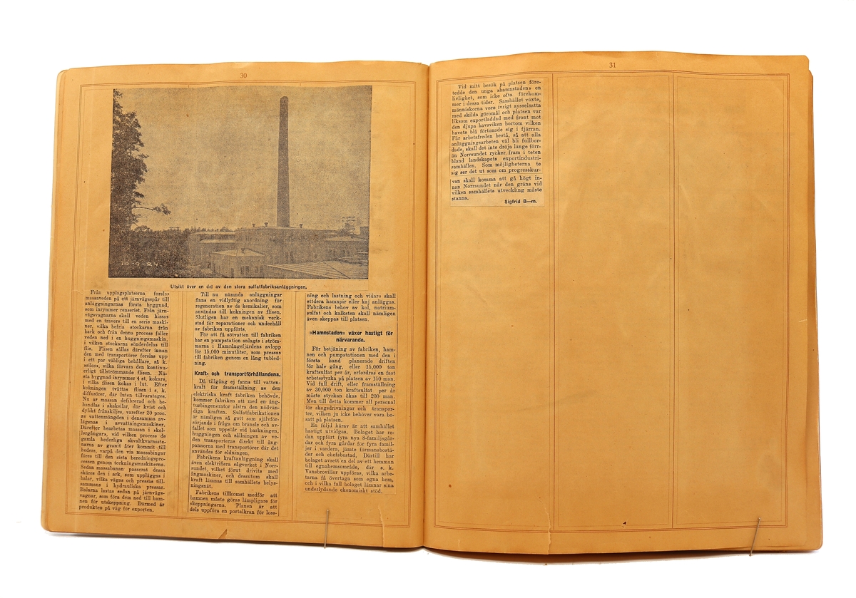 Pressklipp - från Papperindustriarbetareförbundet, Norrsundet avd 146.