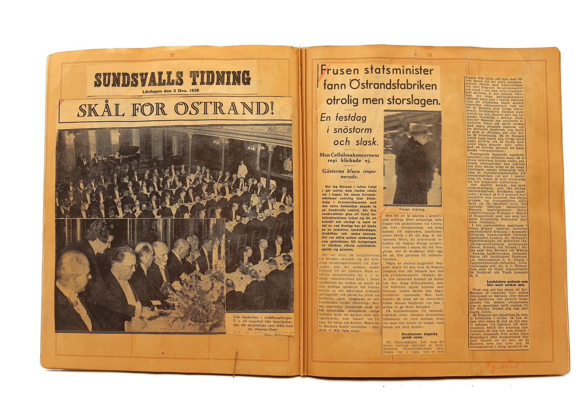 Pressklipp - från Papperindustriarbetareförbundet, Norrsundet avd 146.