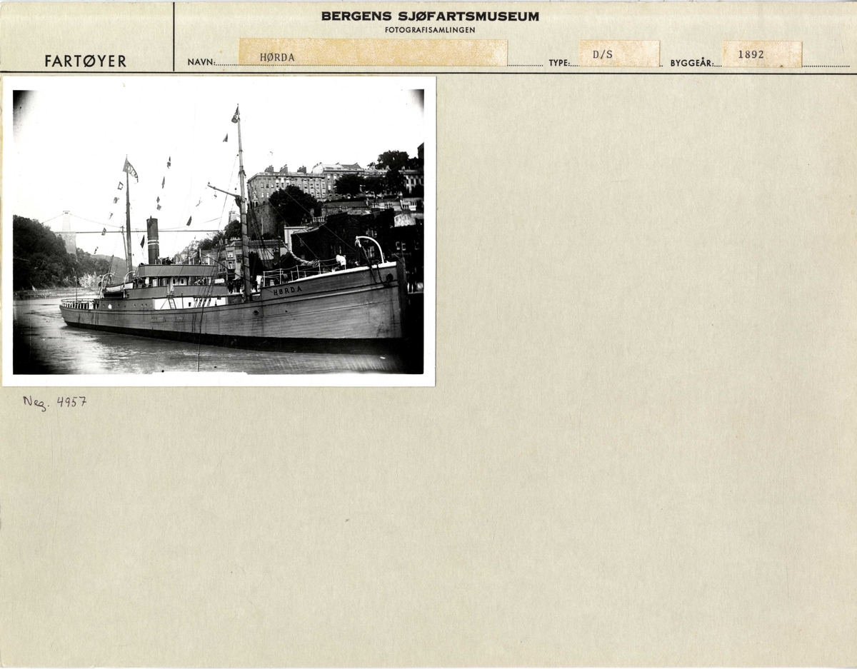 DS HØRDA (1892), Til kais.