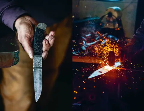 Med skärande egg – en utställning om kniven