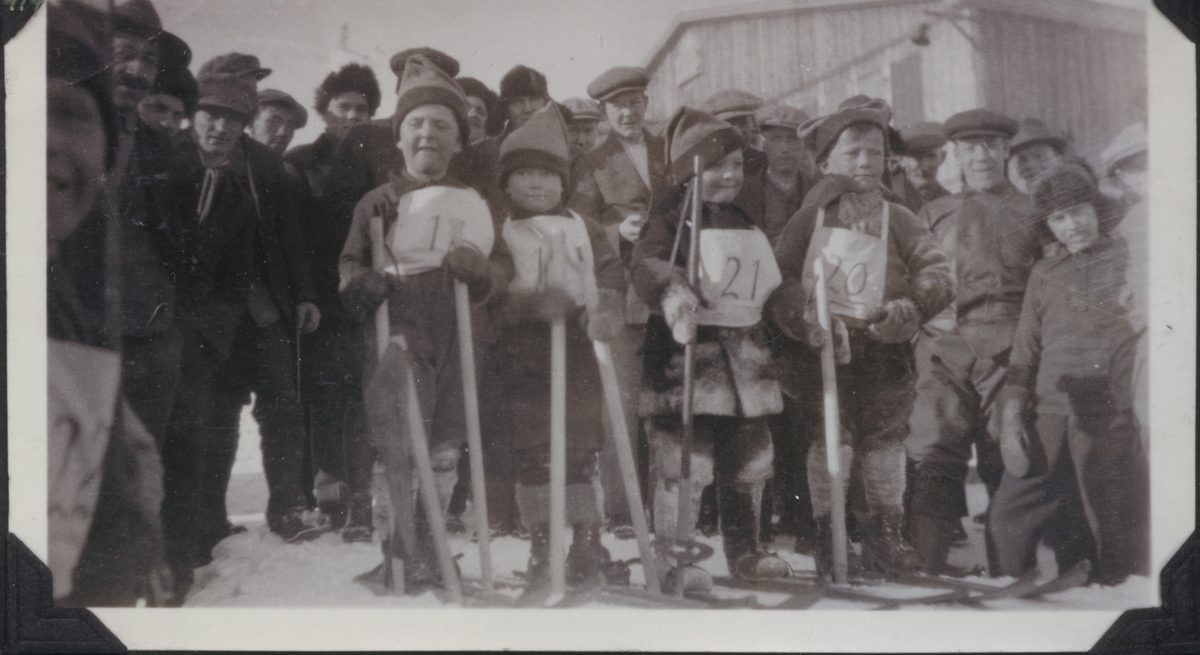 Gutteskirenn 1926 . Fra avfotografert album.